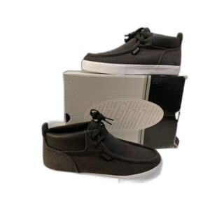 Lugz Men's Black and Grey Boots Lugz denim canvas shoes gray size 10 new